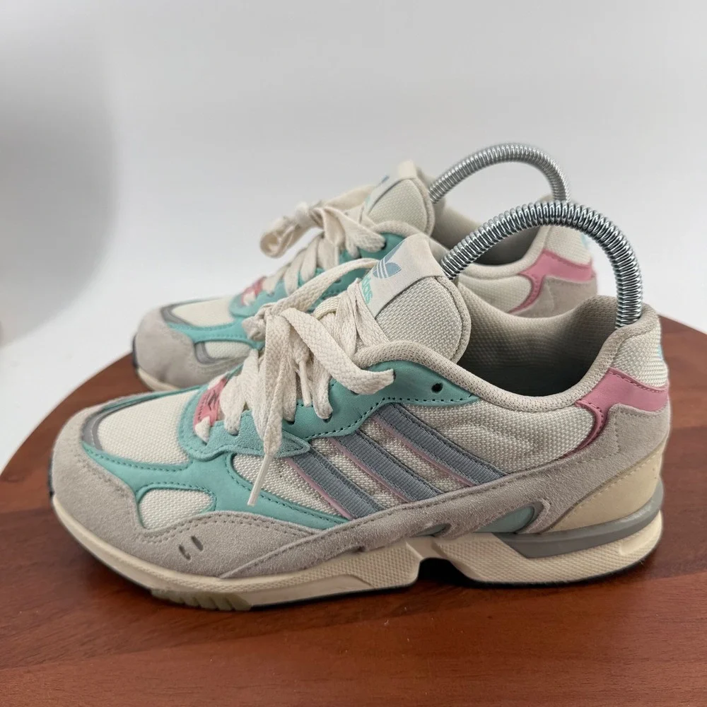 Adidas Torsion Yung-1 Mens‎ 6 Off White Mint Pink GZ9802 Retro Chunky Sneakers
